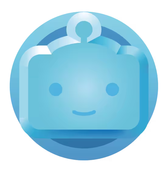 Speakbuddy medal, blue version.